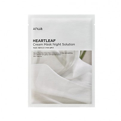 Anua [1Ea] Heartleaf Cream Sheet Mask Night Solution 25Ml