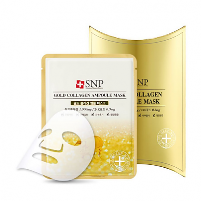 Snp (Renew) Gold Collagen Ampoule Mask 10Pcs